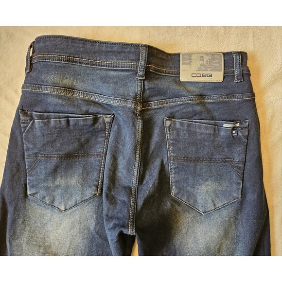 COBB Italy Straight Fit Low Rise Dark Wash Denim Jeans Mens Size 32 Capri - Picture 6 of 12